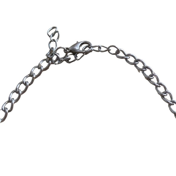 Y2K | Yellow | Triangle | Silver color | Necklace - Picture 5 of 5